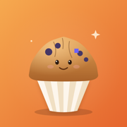 The MuffinEMU icon, a smiling muffin